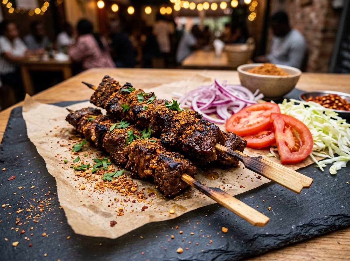 Char-grilled Beef Suya Platter